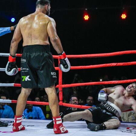 Легенда UFC Антонио Рожерио Ногейра отправил бразильского инфлюенсера в нокаут в боксерском возвращении