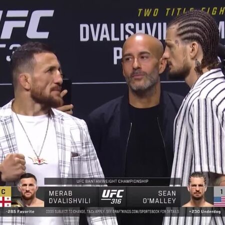 UFC 316: Мераб Двалишвили против Шона О’Мэлли 2