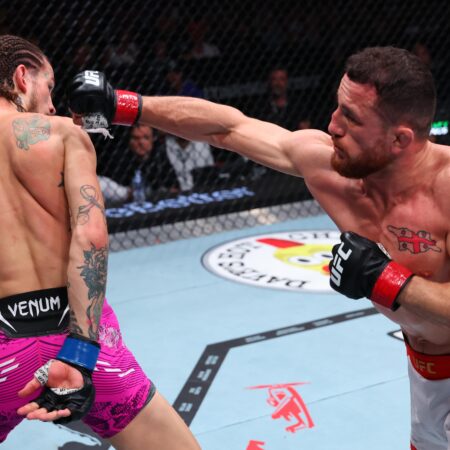 Шон О’Мэлли уже в зале после тяжелого поражения на UFC 316
