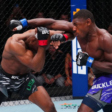 Камару Усман расплакался после победы на UFC в Атланте