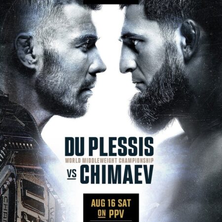 UFC представил постер главного боя года: столкновение двух впечатляющих беспроигрышных серий