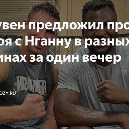 Уникальное предложение Рико Верхувена: три боя против Фрэнсиса Нганну