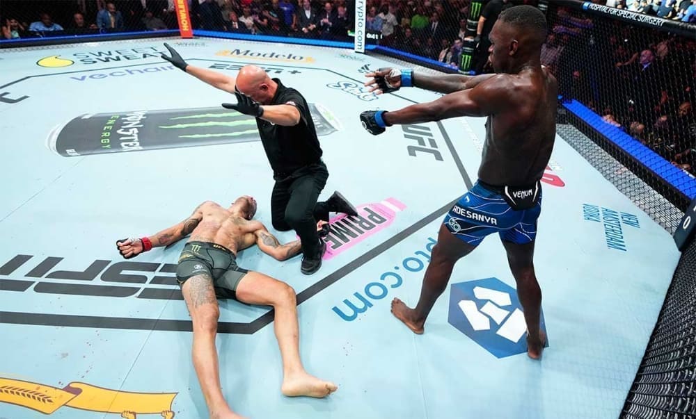 Preview Восхищенная реакция Исраэля Адесаньи на нокаут Алекса Перейры на UFC 320