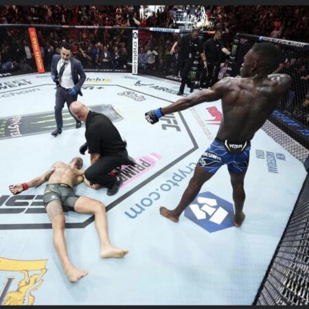 «Вот он!» Исраэль Адесанья в восторге от недавнего нокаута Алекса Перейры на UFC