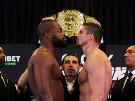 Glory Collision 8: Официальные результаты взвешивания