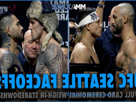 Основной кард турнира UFC в Сиэтле окончательно сформирован с учетом недавнего изменения