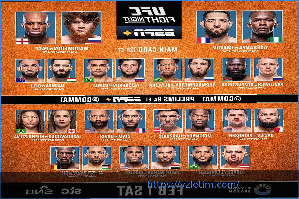 Preview «МАТЧ!» Покажет Ночной Супертурнир UFC Fight Night 270