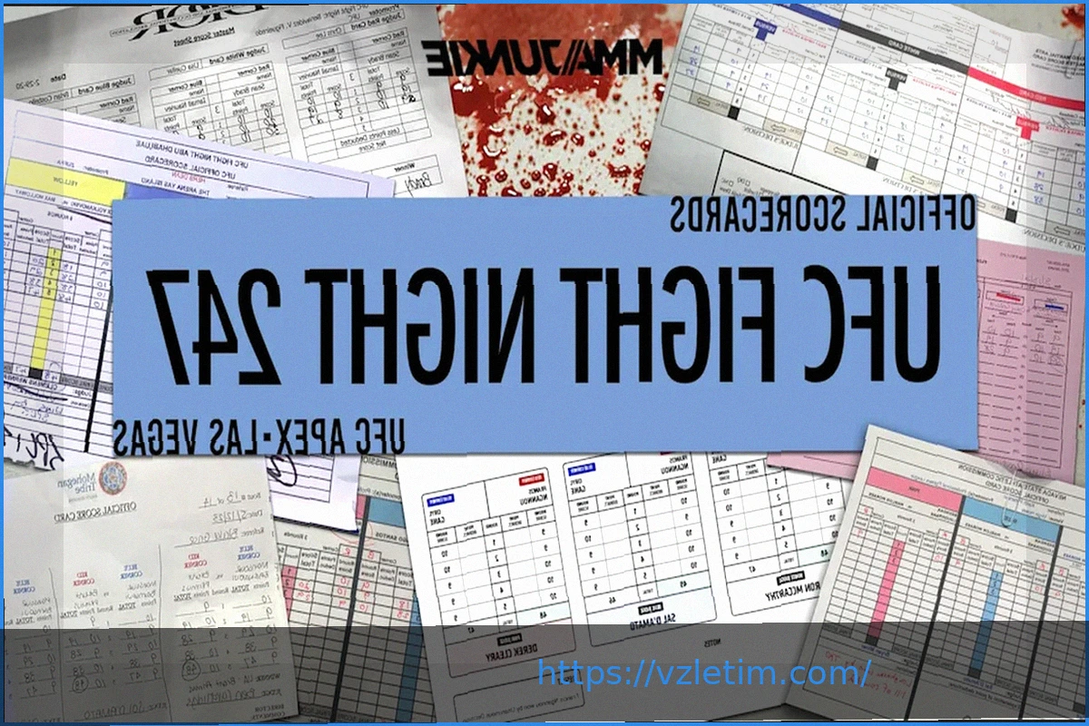 Preview Официальные Судейские Карточки UFC London