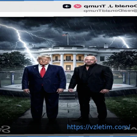 Трамп опубликовал на лужайке Белого дома видео боя UFC, сгенерированное ИИ
