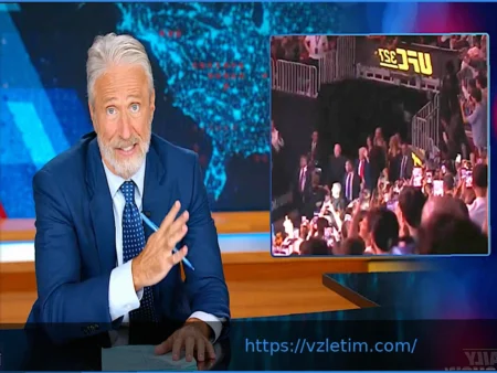 Джон Стюарт раскритиковал Трампа за посещение боя UFC во время переговоров с Ираном