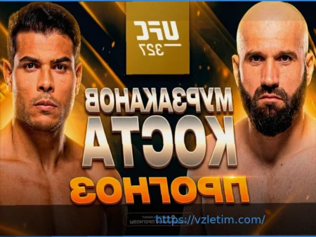 UFC 327: Прогнозы Коэффициентов Указывают на Нокаут Пауло Косты от Азамата Мурзаканова
