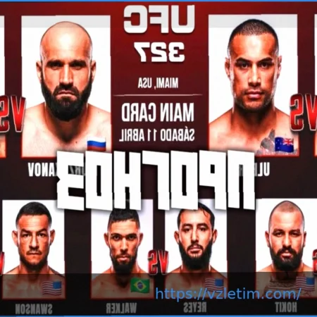 Противостояние Иржи Прохазки и Карлоса Улберга на UFC 327: время боя, выхода на ринг, трансляция