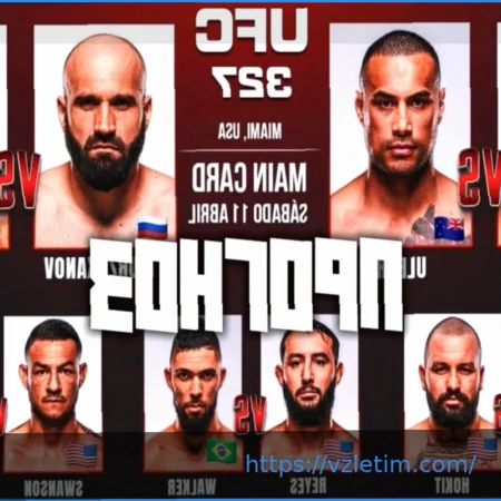 Прогнозы на UFC 327: мнения экспертов и коэффициенты на бой Иржи Прохазки против Карлоса Ульберга в Майами