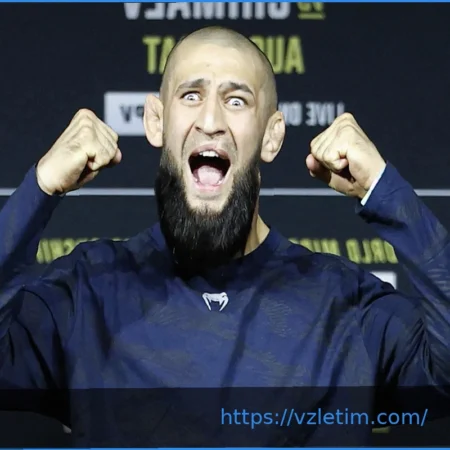Официальный Постер UFC 328 с Хамзатом Чимаевым и Шоном Стриклендом Представлен