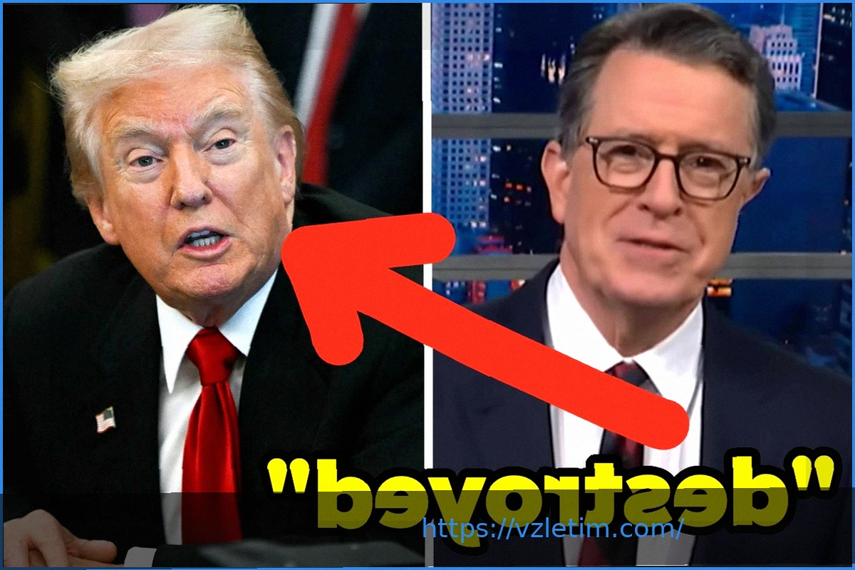 Preview Стивен Кольбер высмеял «ухаживания» Трампа за бойцом UFC на фоне критики за войну: «Искусство выглядеть странно похотливым»