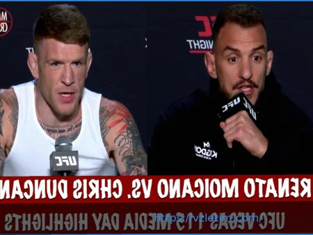 Превью UFC Vegas 115: Прогнозы на главные бои ‘Мойкано против Дункана’